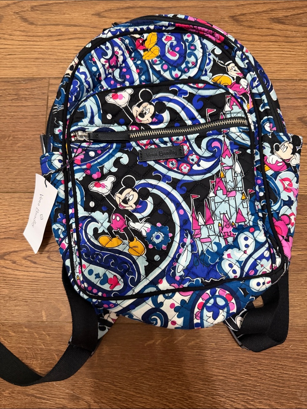 Vera Bradley Mickeys whimsical paisley Quilted Backpack